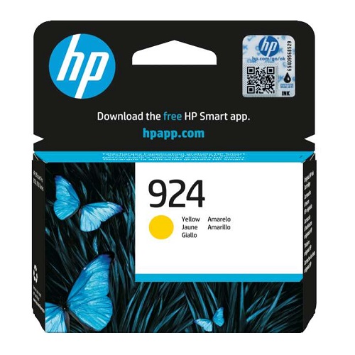 HP 4K0U5NE originale Tintenpatrone Nr. 924 yellow,400 Seiten