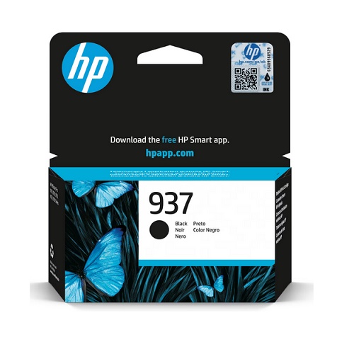 HP 4S6W5NE originale Tintenpatrone Nr. 937 black, 1450 Seiten