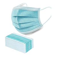Masques d`hygine bleus EN14683 typ IIR cetifis, 50 pcs.