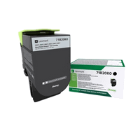 Cartouche toner originale Lexmark 71B20K0 noir, 3000 pages