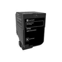 Cartouche toner originale Lexmark 74C20K0 noire, 3000 pages