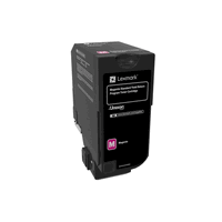 Cartouche toner originale Lexmark 74C2SM0 magenta, 7000 pages