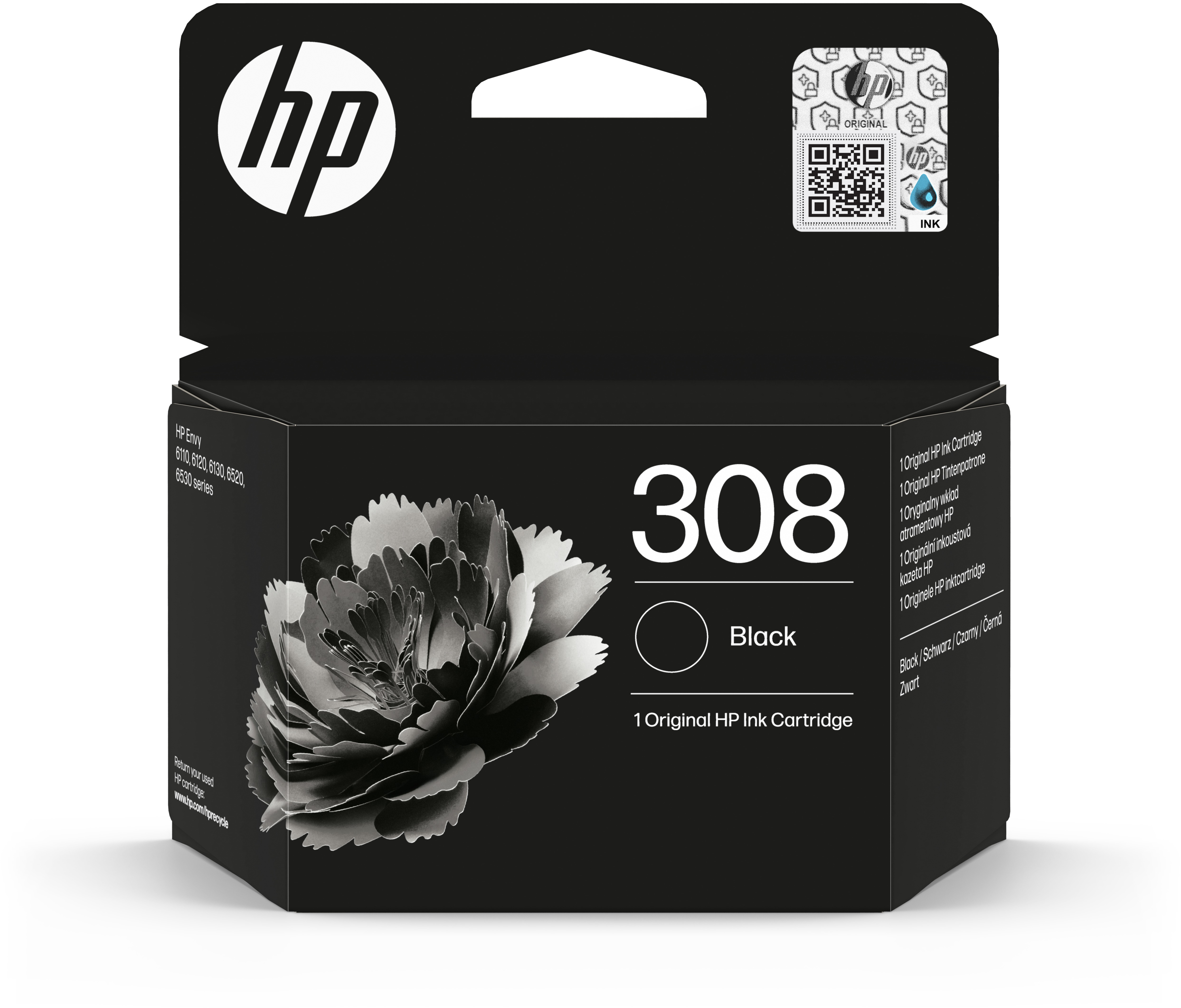 HP Tintenpatrone 308 Schwarz  160 Seiten