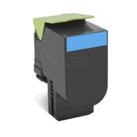 Cartouche toner originale Lexmark 80C2XC0 cyan, 4000 pages