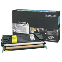 Original Lexmark Toner Cartridge yellow, 7000 Seiten