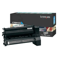 Cartouche toner original Lexmark cyan, 10000 pages