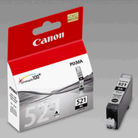 Cartouche d`encre original Canon CLI-521BK noire, 9 ml.