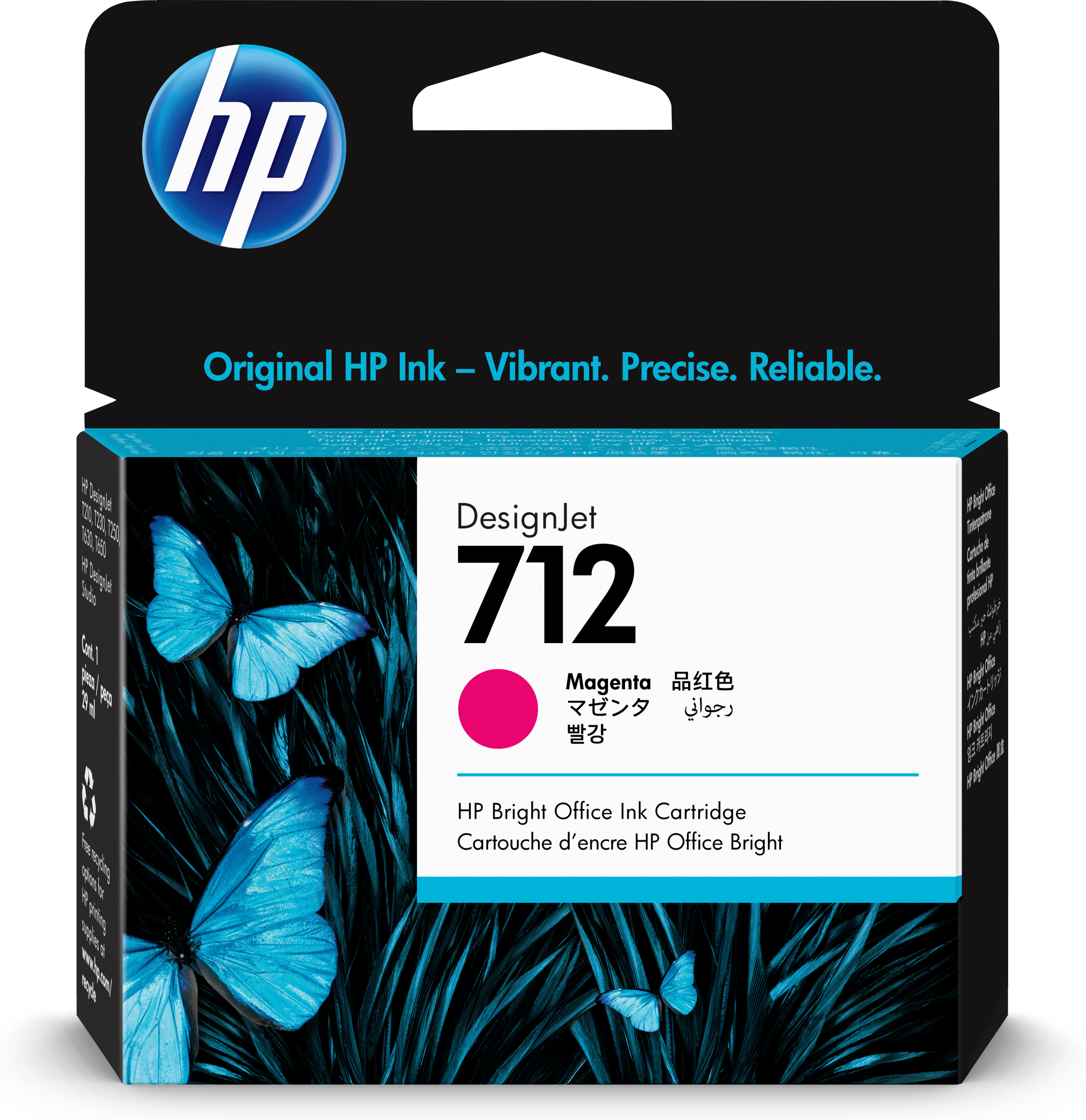 HP Tintenpatrone 712 Magenta 3ED68A  29ml Original