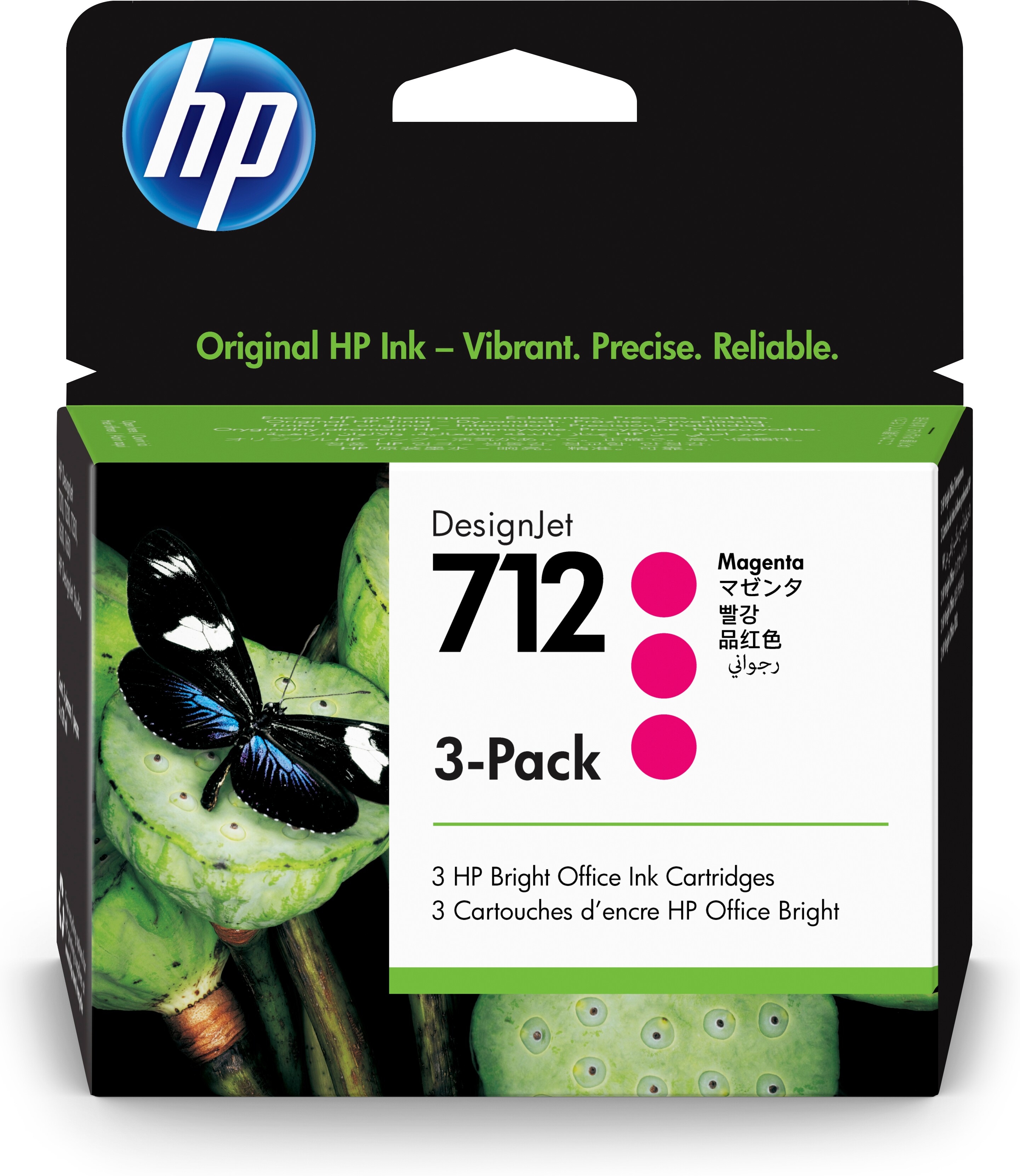 HP Tintenpatrone 712 Magenta 3ED78A  3x29ml Original