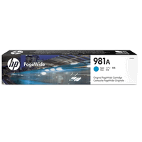 HP J3M68A originale Tintenpatrone Nr.981A cyan, 6000 Seiten