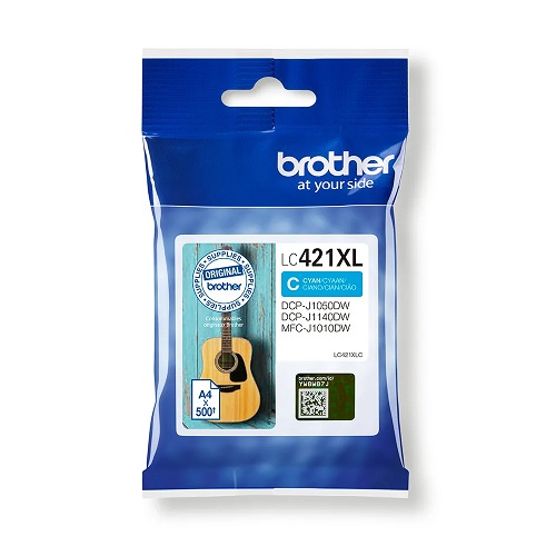 Brother LC-421XLC cartouche d`encre originale XL cyan, 5.6ml, 500 pages