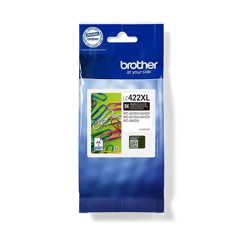 Brother LC-422XLBK cartouche d`encre originale noire, 57.5 ml, 3000 pages