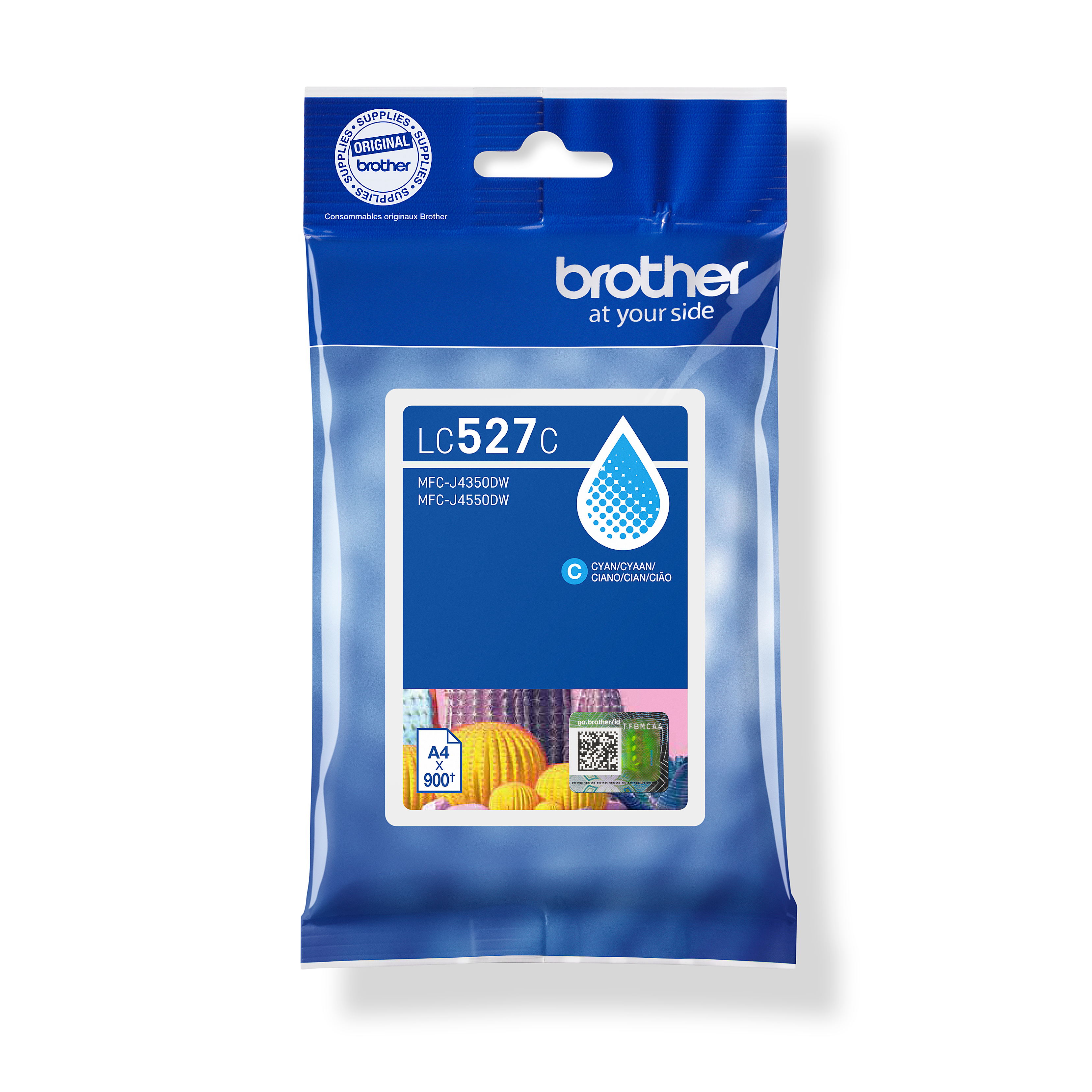 BROTHER Original Tintenpatrone LC-527C cyan 900 Seiten