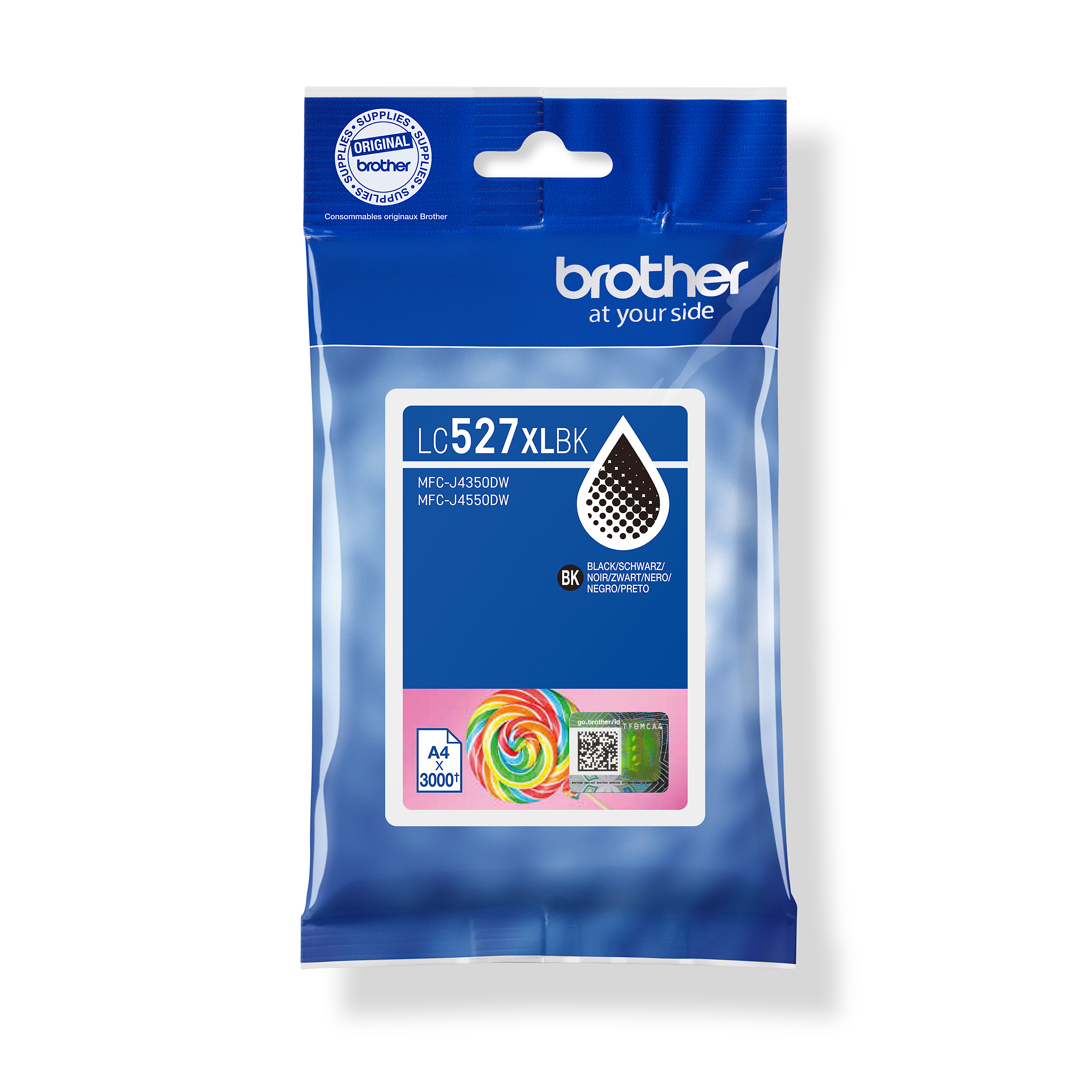 BROTHER Original Tintenpatrone LC-527XLBK HY schwarz 3000 Seiten