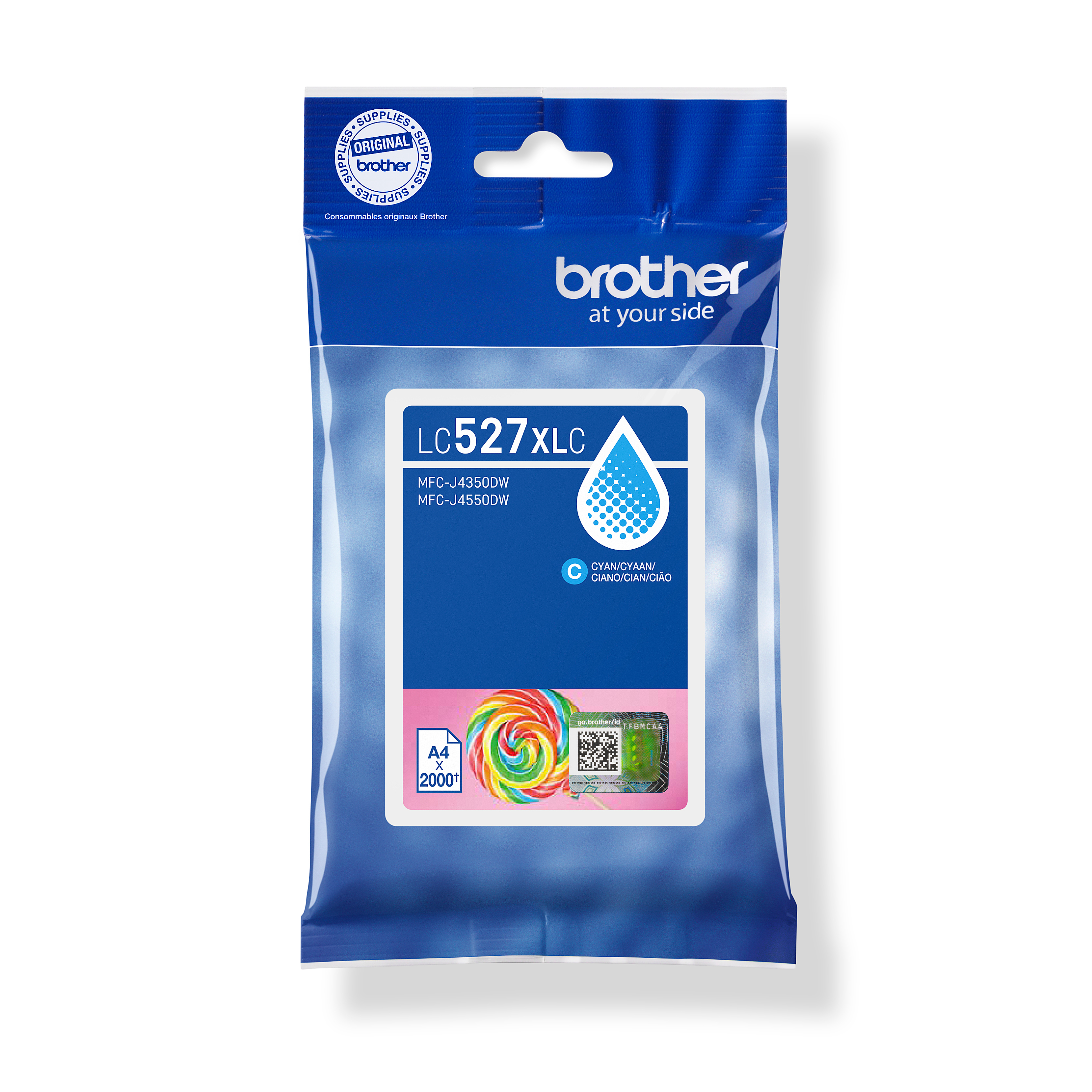 BROTHER Original Tintenpatrone LC-527XLC HY cyan 2000 Seiten