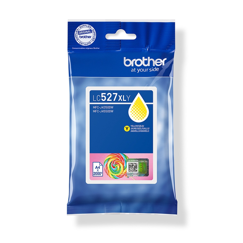 BROTHER Original Tintenpatrone LC-527XLY HY yellow 2000 Seiten