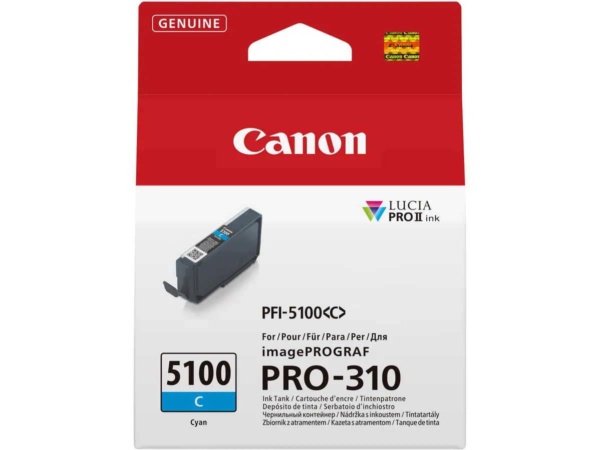 CANON Tintenpatrone cyan PFI-5100C iPF PRO-310 14ml