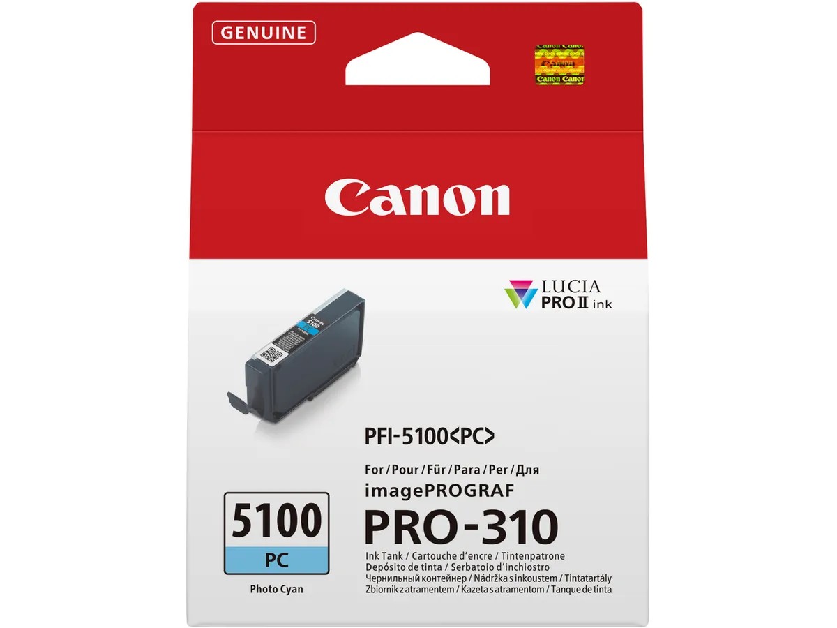 CANON Tintenpatrone photo cyan PFI-5100PC iPF PRO-310 14ml