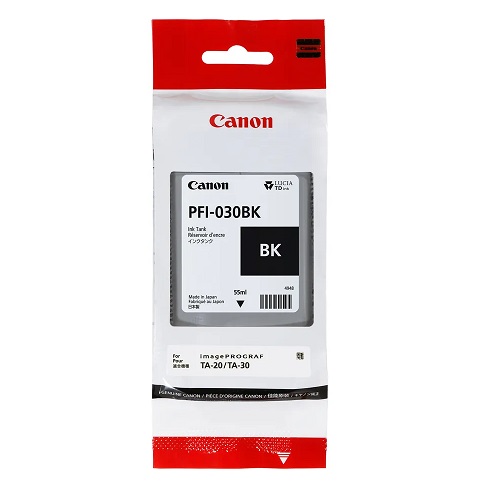 Canon PFI-030BK originale Tintenpatrone black, 55 ml.