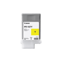 Canon PFI107Y cartouche d`encre originale jaune, 130ml