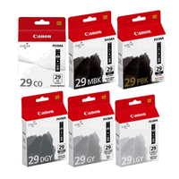 Original Canon Multipack MBK, PBK, DGY, GY, LGY, CO 6x36ml