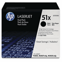 Toner pack de deux original HP noire, 2 x 13000 pages