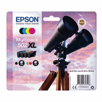 T02W640 multipack d`encre original Epson no. 502 XL, 1x9.2ml, 3x6.4ml