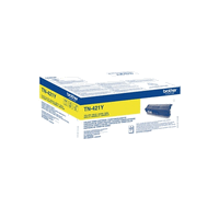 Brother TN-421Y originaleTonerkassette yellow, 1800 Seiten