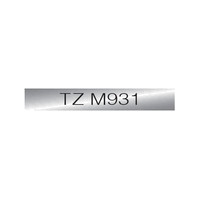 TZ-M931, PTOUCH Flexit.lamine noir/argent-mate, 12 mm