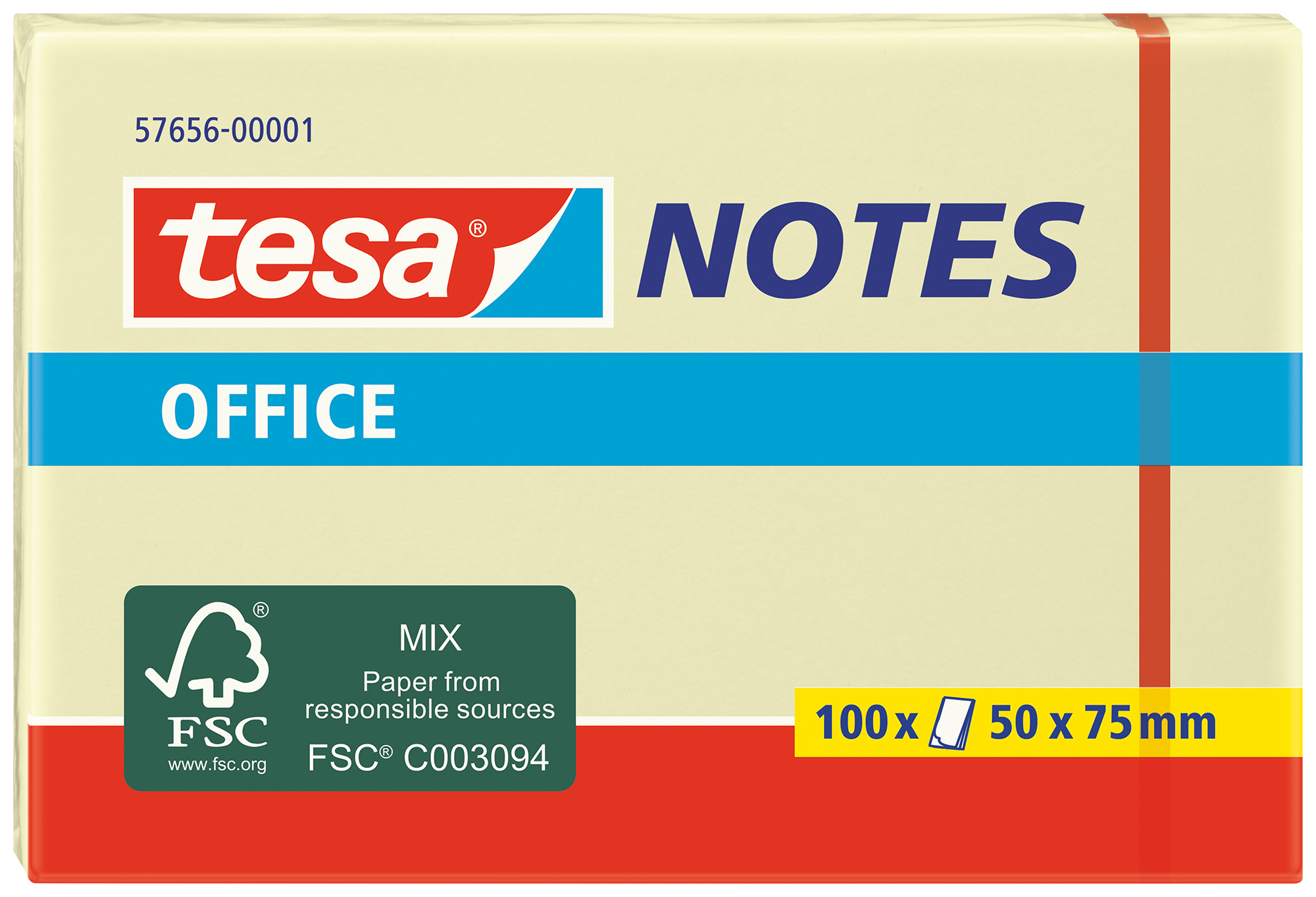 TESA Office Notes 50x75mm gelb 100 Blatt, nur 1x pro Bestellung